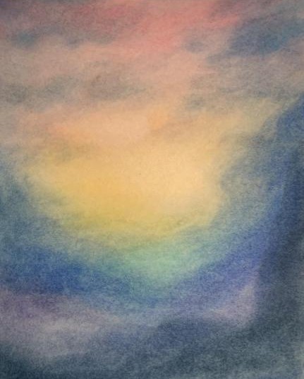 S/T (2017), Watercolor painting, as a part of my training as Arts Counsellor.Go to Page